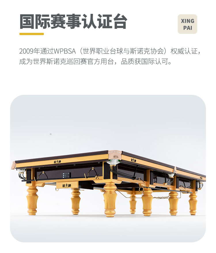 星牌英式臺球桌S101型號