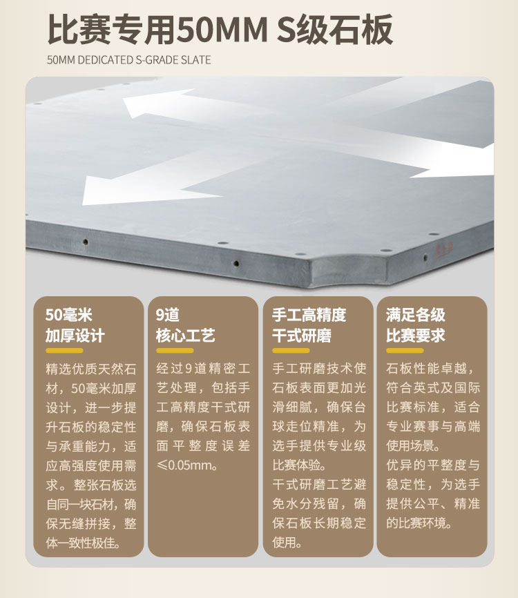 星牌英式臺球桌S101型號