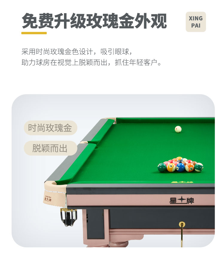 星牌中式臺球桌C17鋒芒型號