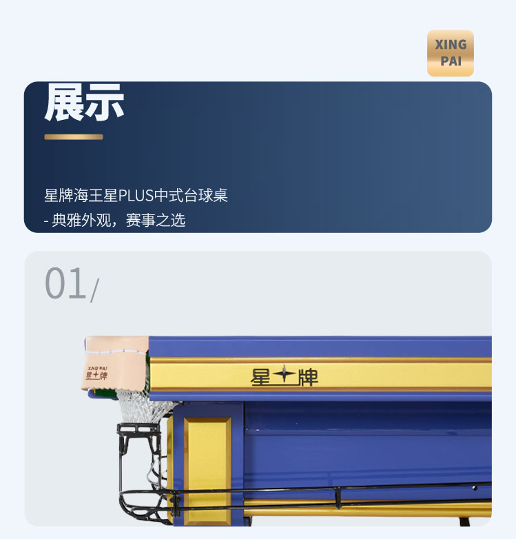 星牌中式臺球桌海王星plus型號